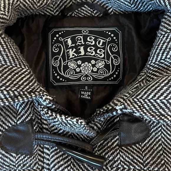 LAST KISS Tweed Wool blend Jacket with toggles - Picture 4 of 10